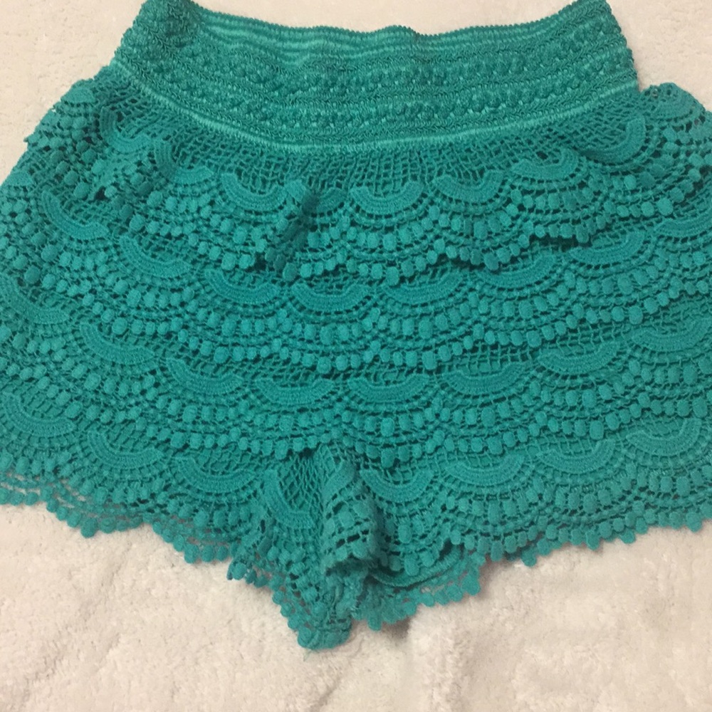 Teal shorts - size XL